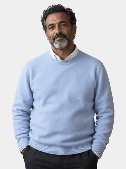 Rowan | Men's Soft Cotton-Wool Crewneck Jumper for Winter
