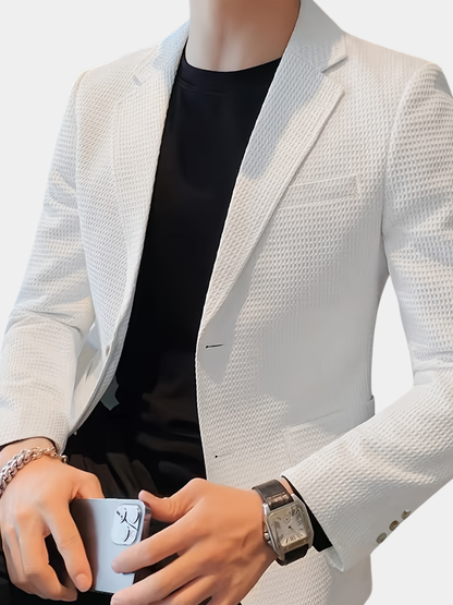 Callum | Men's Waffle-Knit Blazer