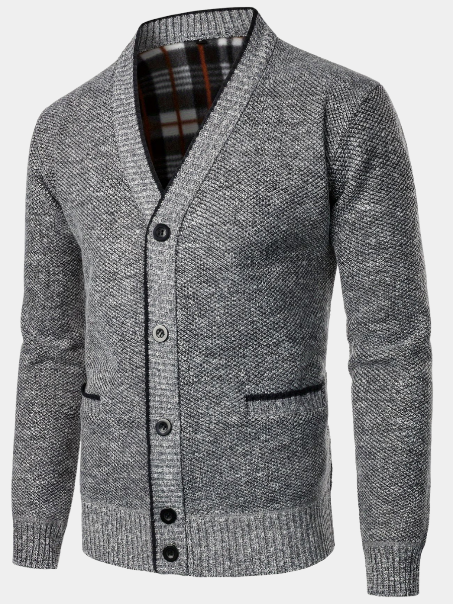 Matthew | Men's Cosy Fleece-Knit Cardigan for Winter