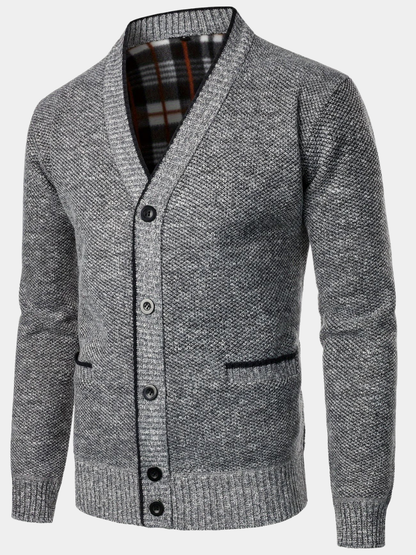 Matthew | Men's Cosy Fleece-Knit Cardigan for Winter