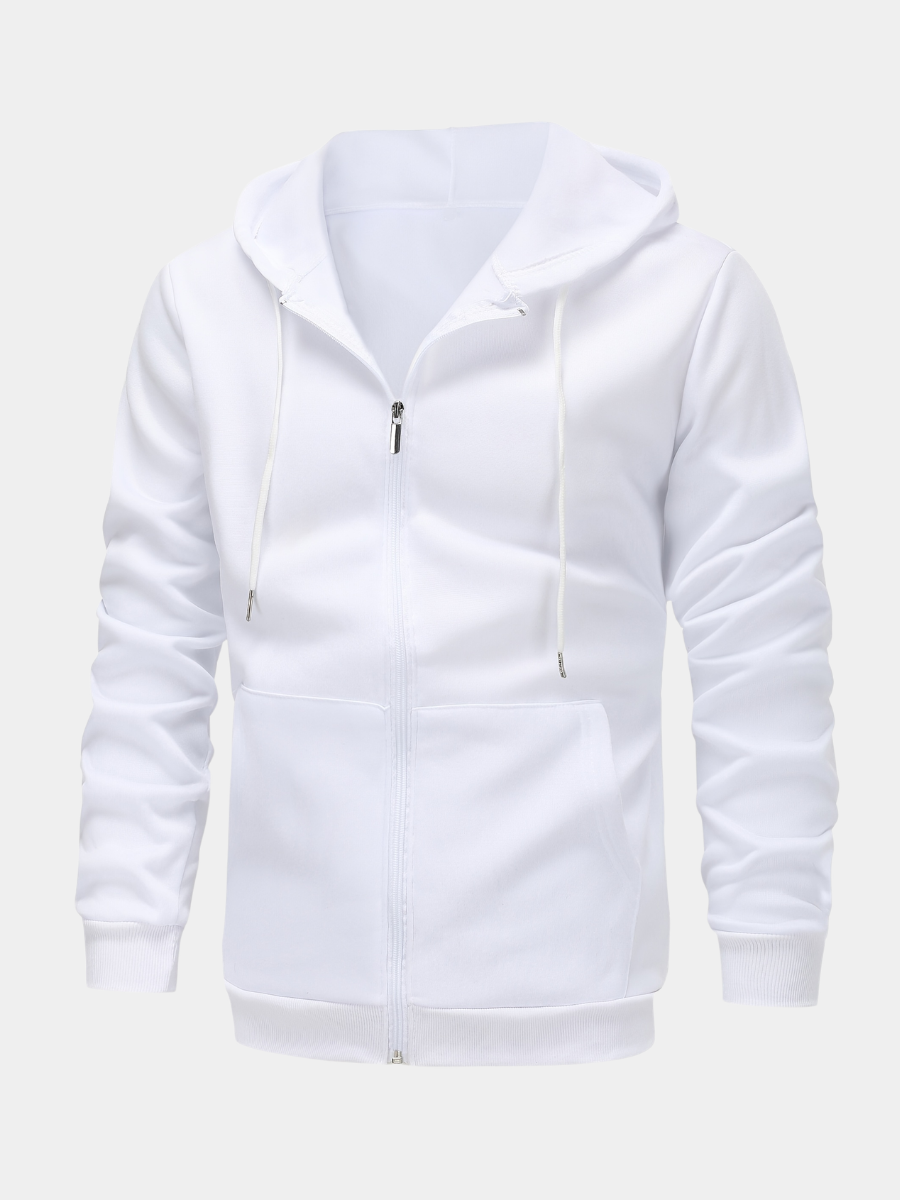 Ross | Men's Fleece-Lined Zip-Up Hoodie for Winter
