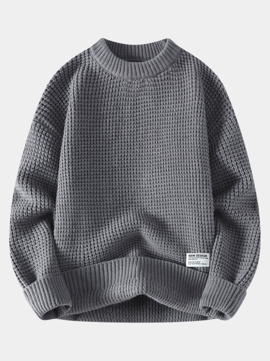 Samuel | Men's Honeycomb Knit Crewneck Jumper for Winter