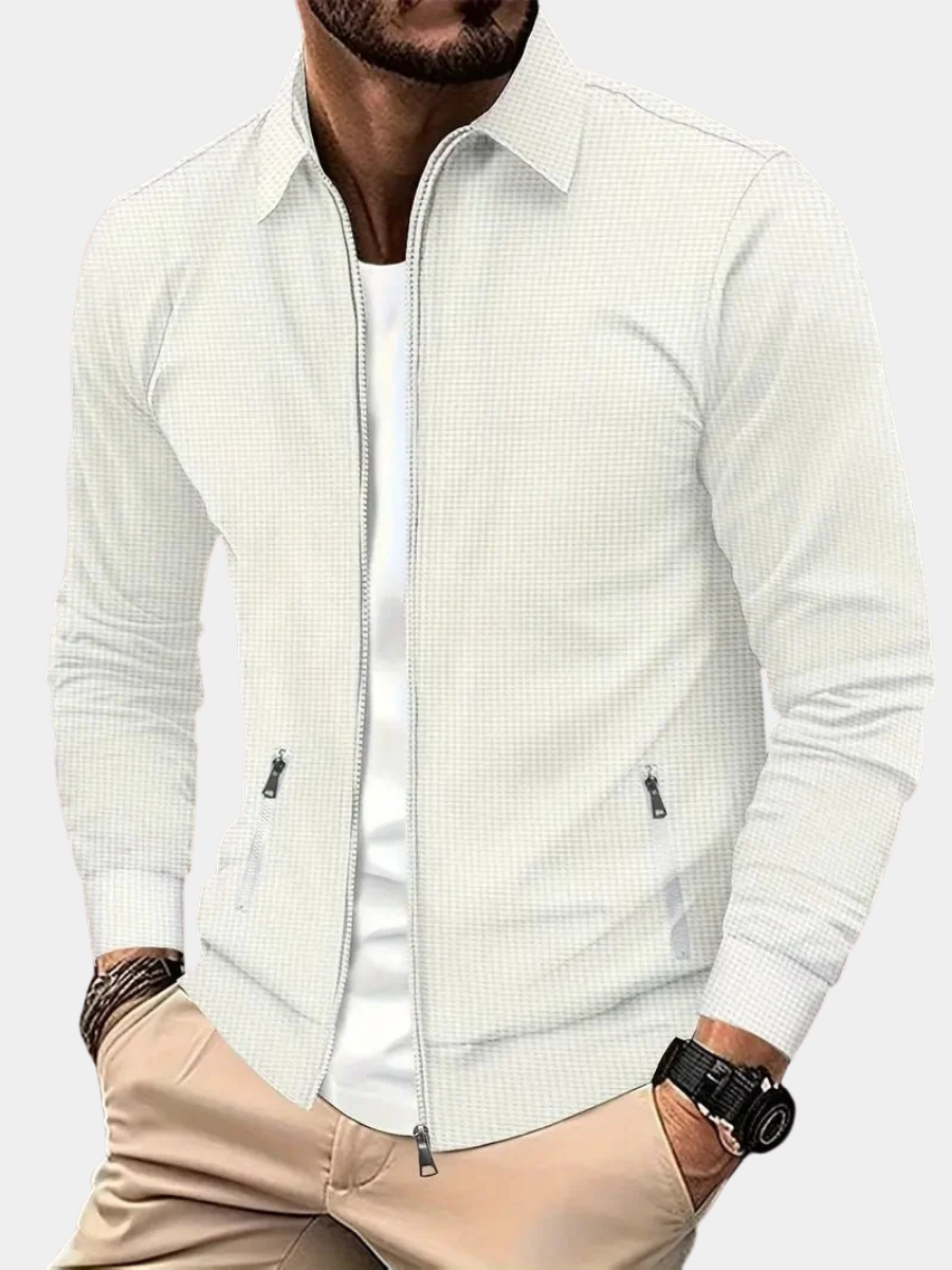 Alexander | Men's Stand-Collar Full-Zip Cardigan for Winter