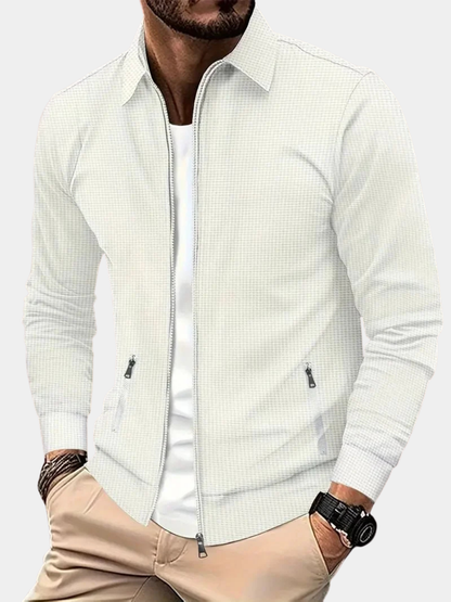 Alexander | Men's Stand-Collar Full-Zip Cardigan for Winter