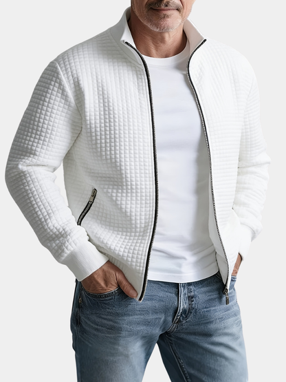 Leo | Men's Textured Waffle-Knit Jacket for Winter