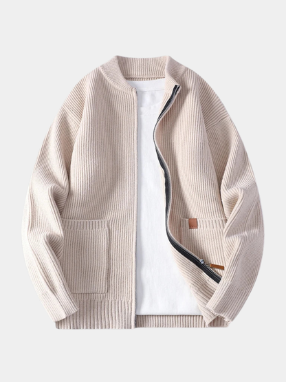 Samuel | Men's Ribbed Knit Jacket for Winter