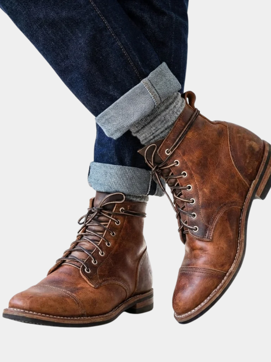 Lewis | Men's Velcro Ankle Boots