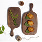 Lattea | Black Walnut Cutting and Serving Board with Elegant Design | Multi-Purpose Kitchen Tool for Chopping and Serving