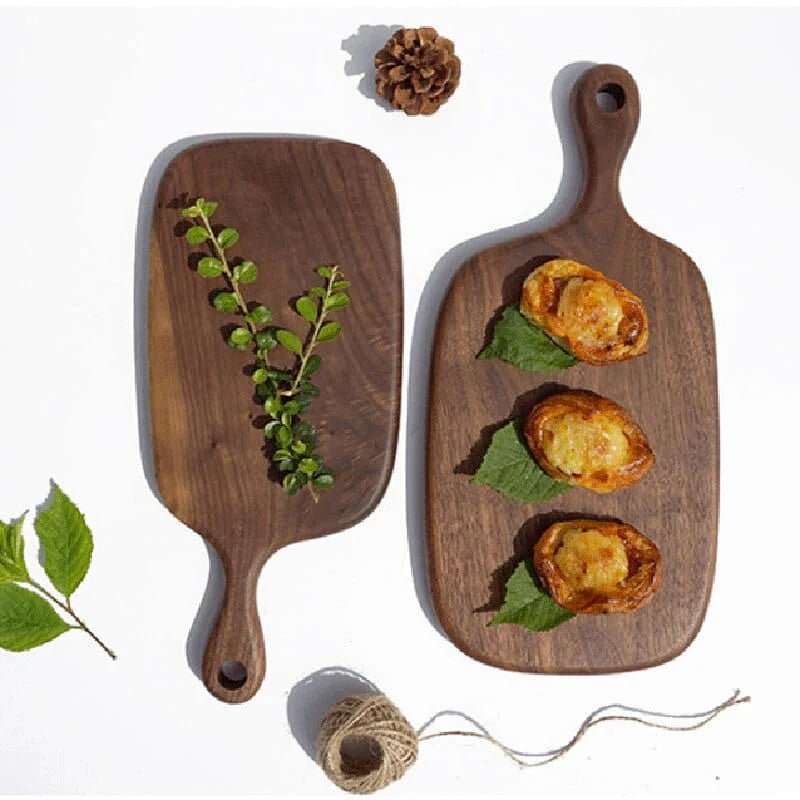 Lattea | Black Walnut Cutting and Serving Board with Elegant Design | Multi-Purpose Kitchen Tool for Chopping and Serving