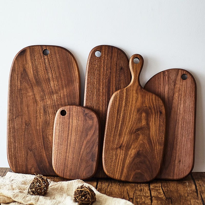Lattea | Black Walnut Cutting and Serving Board with Elegant Design | Multi-Purpose Kitchen Tool for Chopping and Serving