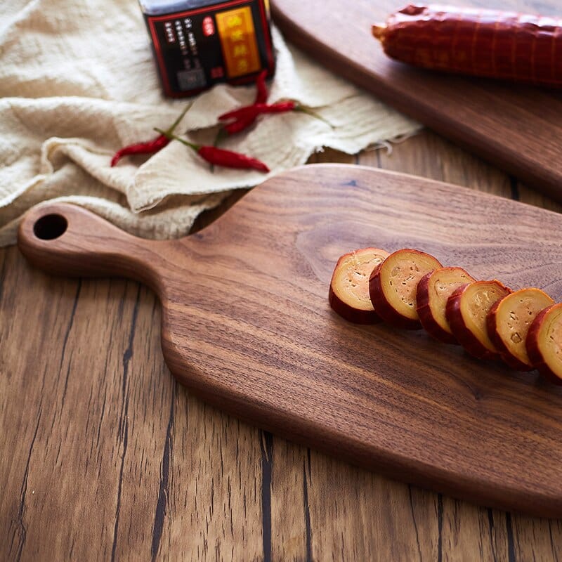 Lattea | Black Walnut Cutting and Serving Board with Elegant Design | Multi-Purpose Kitchen Tool for Chopping and Serving