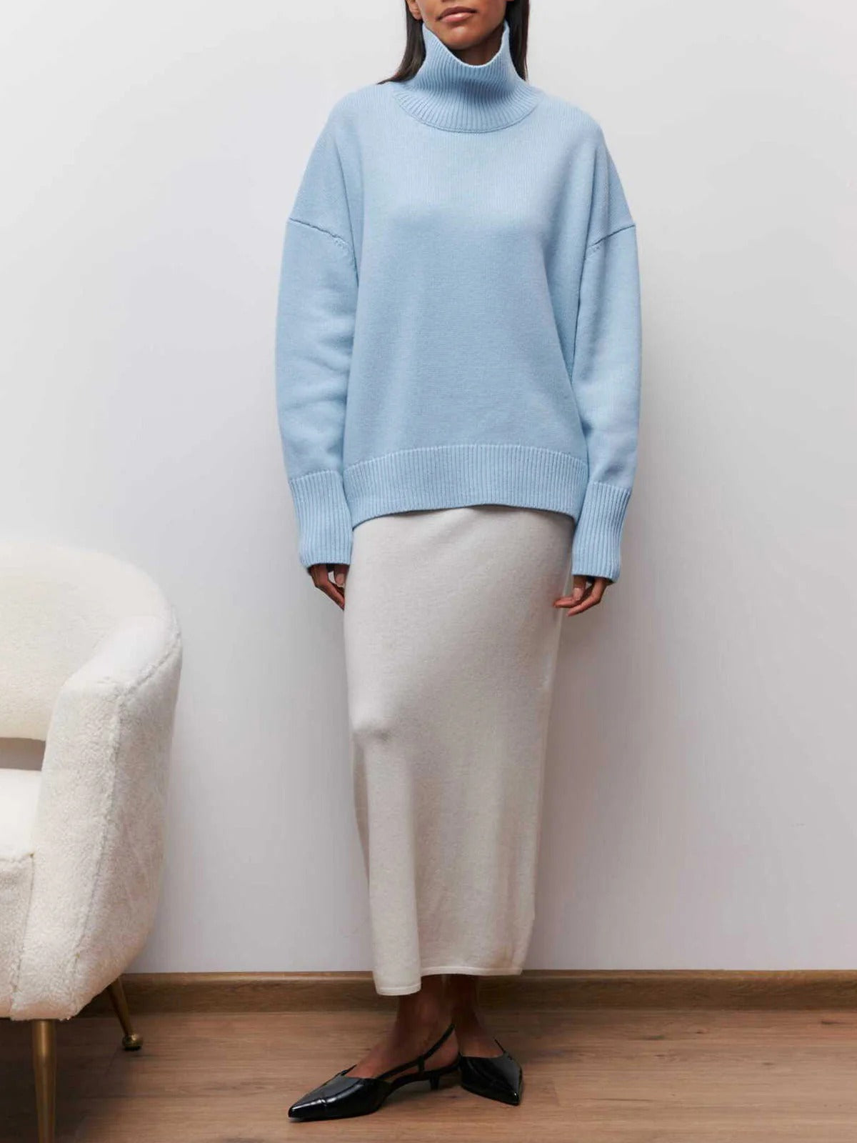 Colleen | Women's Cosy Oversized Turtleneck Jumper for Winter