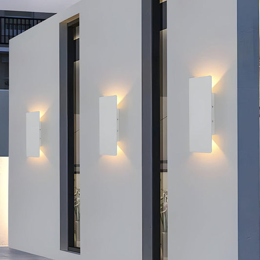 LuxeWall | Modern Outdoor Wall Lights with Weatherproof Aluminum & LED Design | Elegant Illumination for Gardens