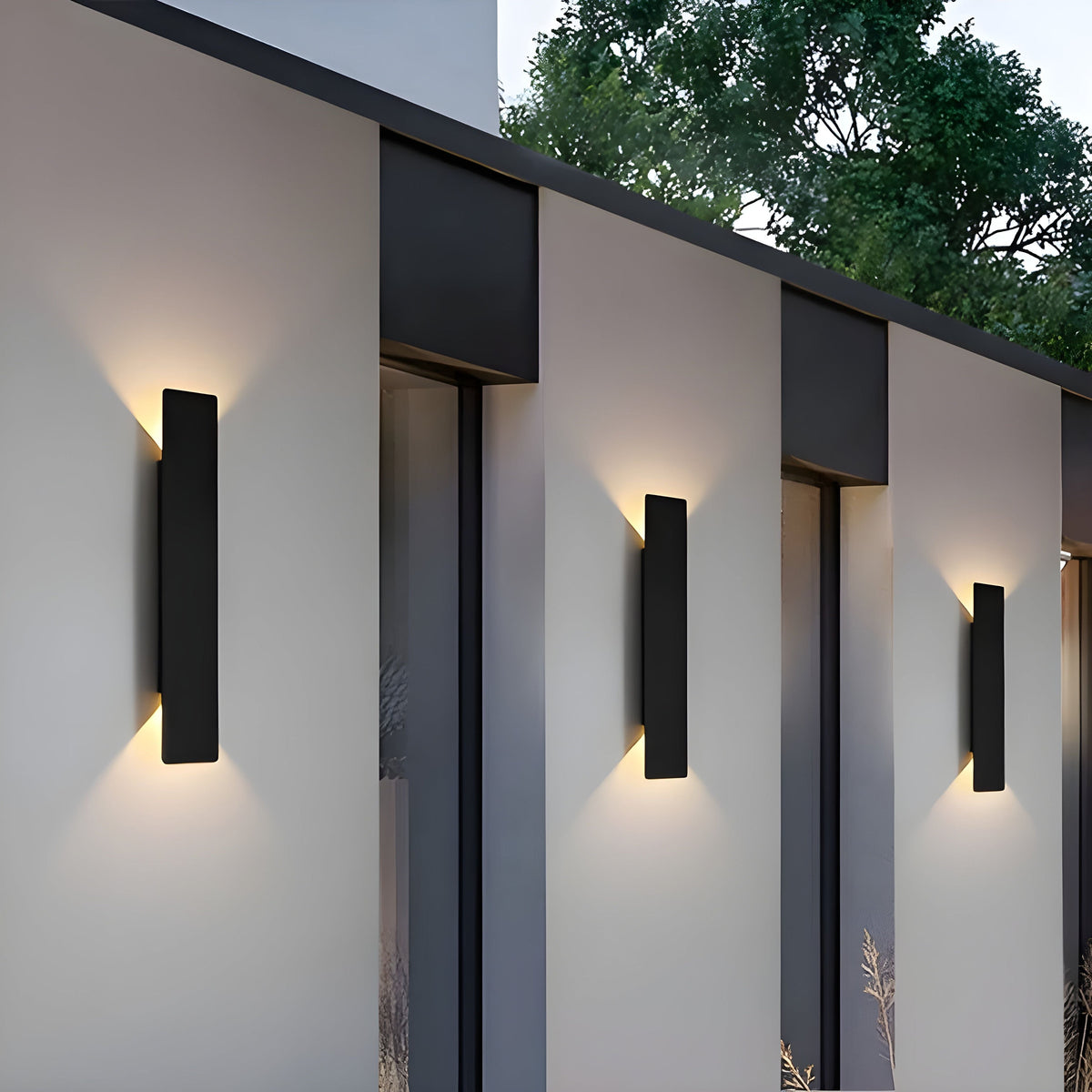 LuxeWall | Modern Outdoor Wall Lights with Weatherproof Aluminum & LED Design | Elegant Illumination for Gardens