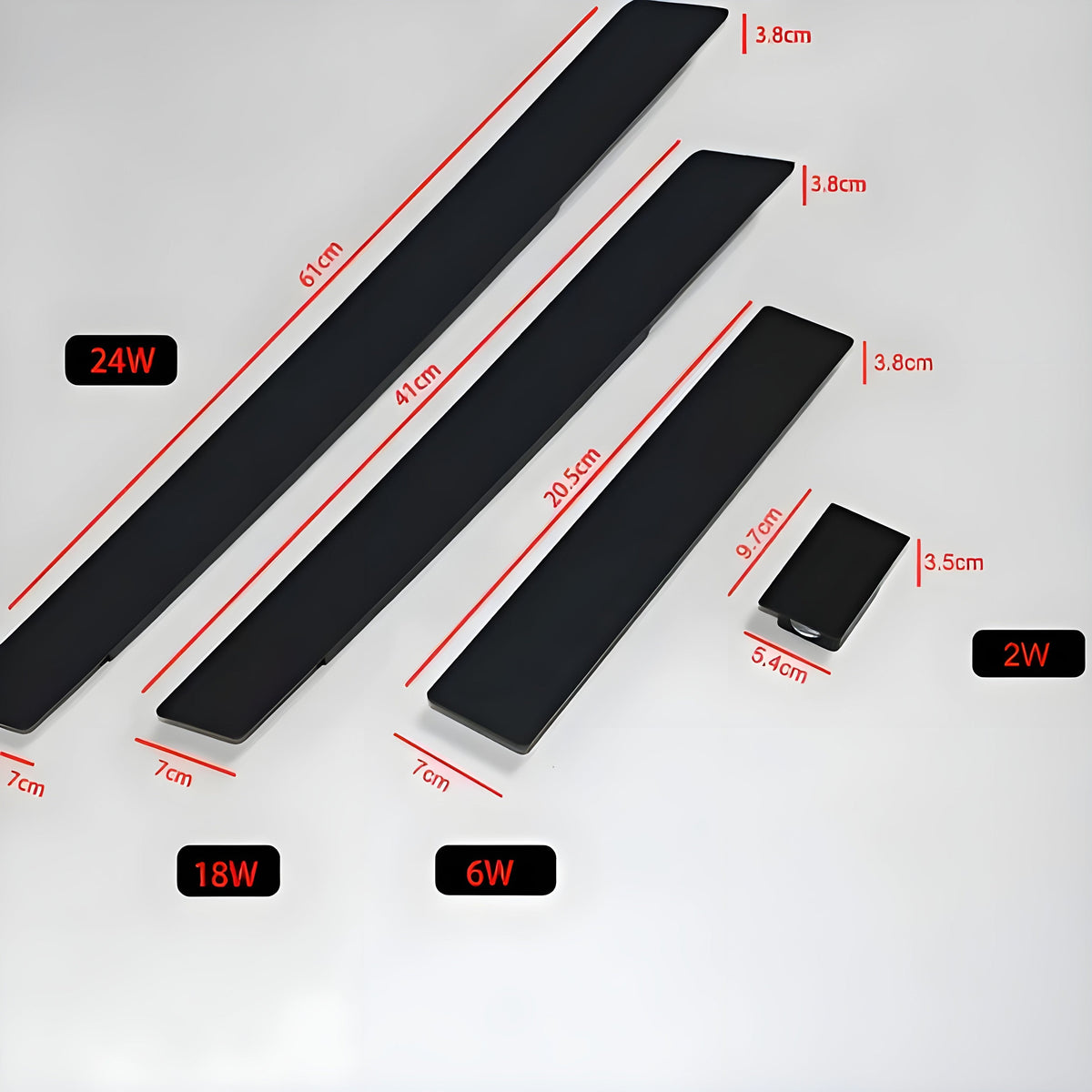 LuxeWall | Modern Outdoor Wall Lights with Weatherproof Aluminum & LED Design | Elegant Illumination for Gardens