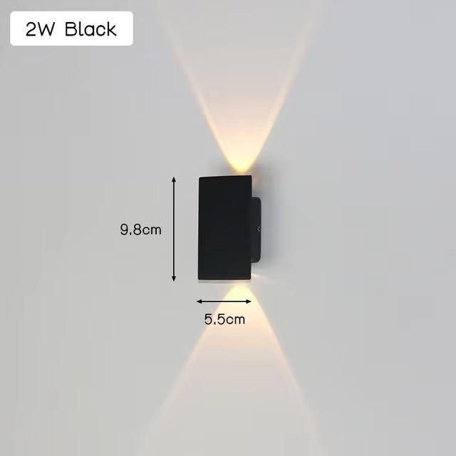 LuxeWall | Modern Outdoor Wall Lights with Weatherproof Aluminum & LED Design | Elegant Illumination for Gardens