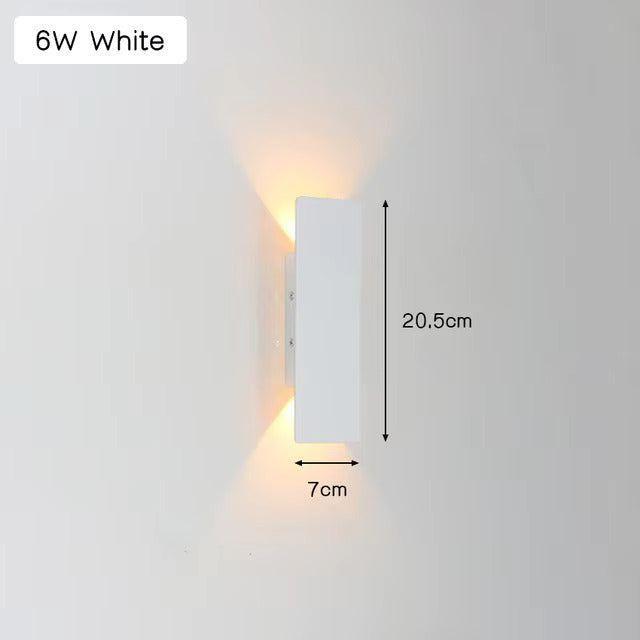 LuxeWall | Modern Outdoor Wall Lights with Weatherproof Aluminum & LED Design | Elegant Illumination for Gardens