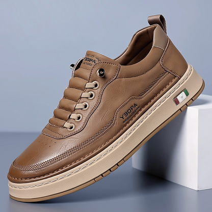 Kai | Men's Cushioned Leather Trainers