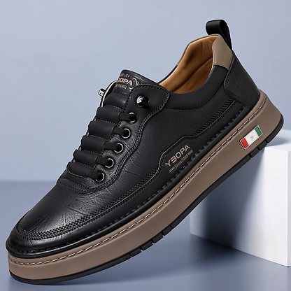 Kai | Men's Cushioned Leather Trainers
