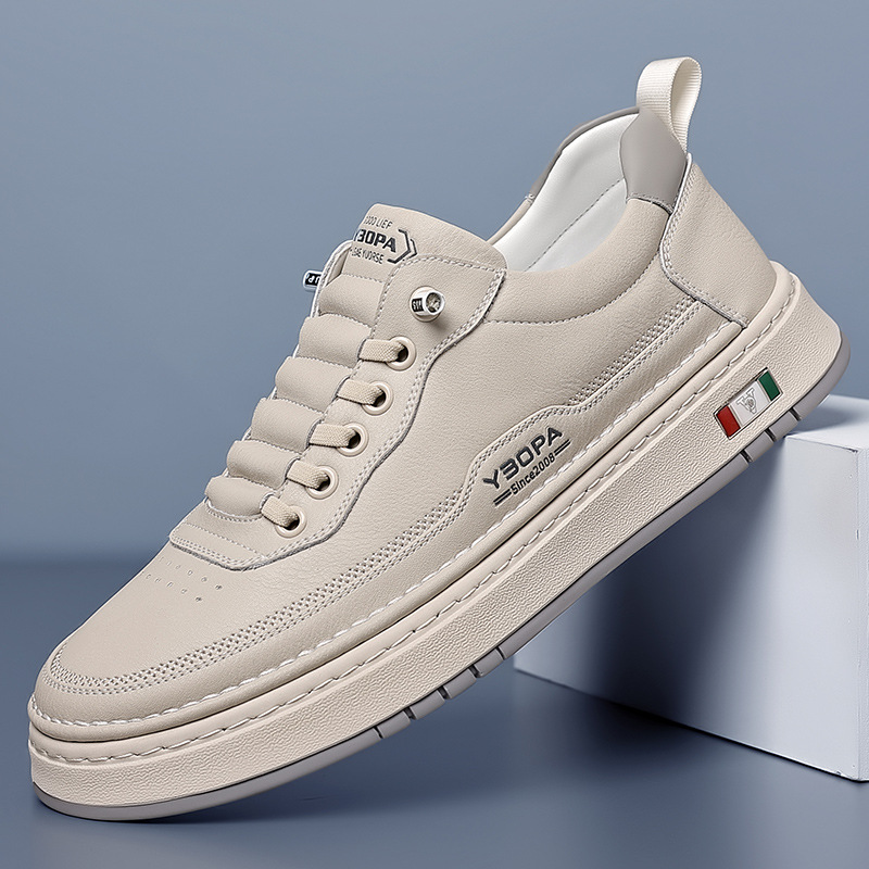 Kai | Men's Cushioned Leather Trainers