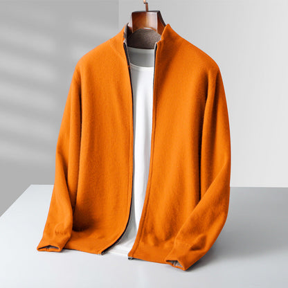 George | Men's Zip-Up Knit Cardigan for Winter