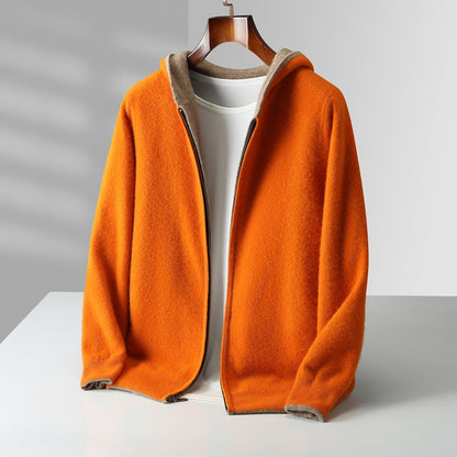 Cyrus | Luxurious Reversible Cashmere Hoodie for Winter