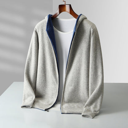 Cyrus | Luxurious Reversible Cashmere Hoodie for Winter