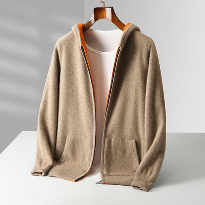 Cyrus | Luxurious Reversible Cashmere Hoodie for Winter