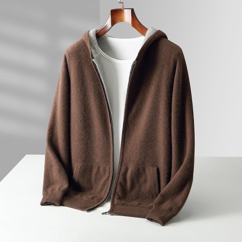 Cyrus | Luxurious Reversible Cashmere Hoodie for Winter