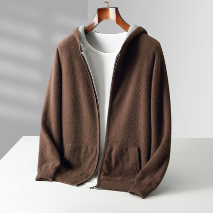 Cyrus | Luxurious Reversible Cashmere Hoodie for Winter