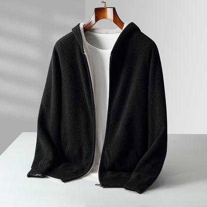 Cyrus | Luxurious Reversible Cashmere Hoodie for Winter