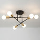 Mid-Century LED Ceiling Light Fixture with Starburst Design | Versatile Illumination for Modern Interiors