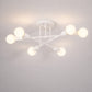 Mid-Century LED Ceiling Light Fixture with Starburst Design | Versatile Illumination for Modern Interiors