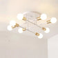 Mid-Century LED Ceiling Light Fixture with Starburst Design | Versatile Illumination for Modern Interiors