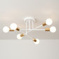 Mid-Century LED Ceiling Light Fixture with Starburst Design | Versatile Illumination for Modern Interiors