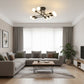 Mid-Century LED Ceiling Light Fixture with Starburst Design | Versatile Illumination for Modern Interiors