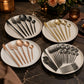 Minimalist Cutlery Set | 30-Piece Stainless Steel Utensil Set with Elegant Matte Finishes | Complete Dining Experience for Modern Tables