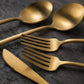 Minimalist Cutlery Set | 30-Piece Stainless Steel Utensil Set with Elegant Matte Finishes | Complete Dining Experience for Modern Tables