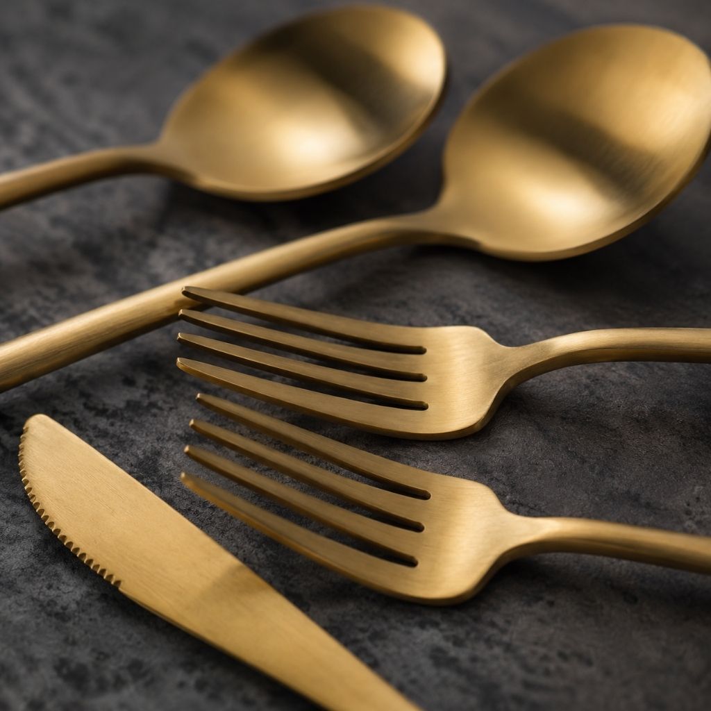 Minimalist Cutlery Set | 30-Piece Stainless Steel Utensil Set with Elegant Matte Finishes | Complete Dining Experience for Modern Tables