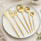 Minimalist Cutlery Set | 30-Piece Stainless Steel Utensil Set with Elegant Matte Finishes | Complete Dining Experience for Modern Tables