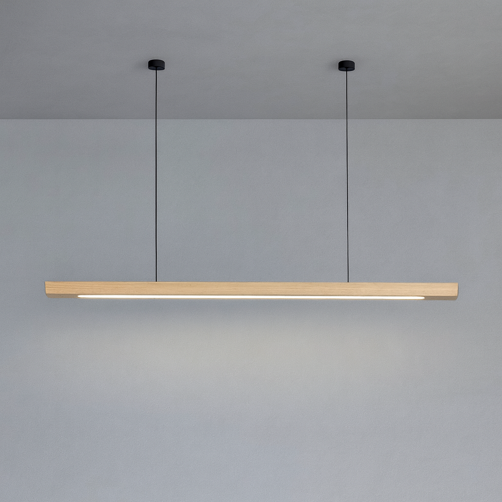 Modern Linear Pendant Light | Sleek Kitchen Pendant Lighting - photo 2