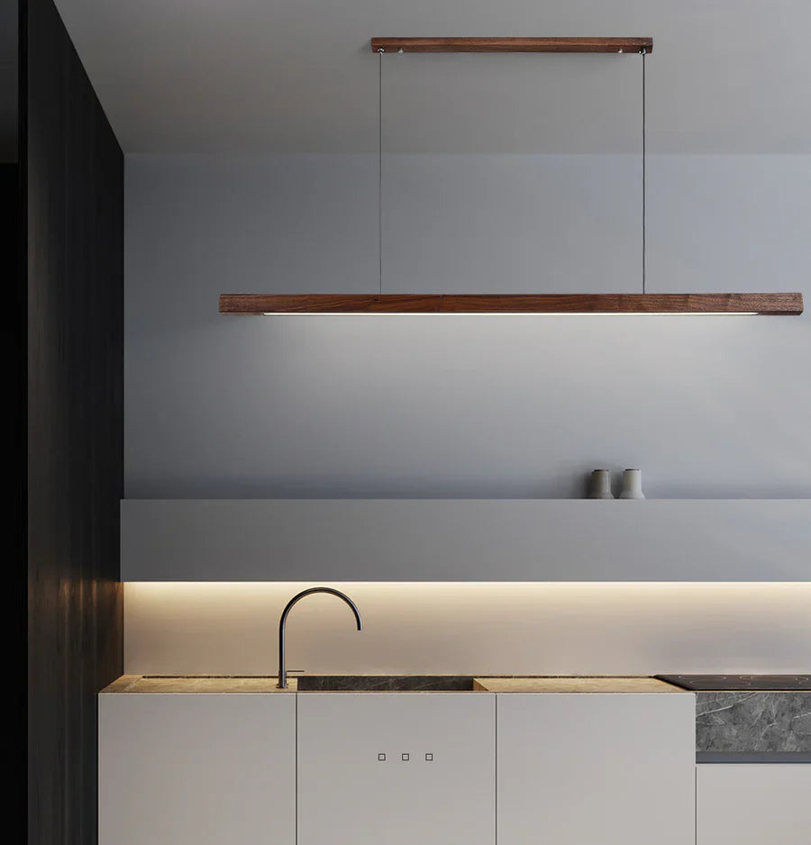 Modern Linear Pendant Light | Sleek Kitchen Pendant Lighting - photo 3