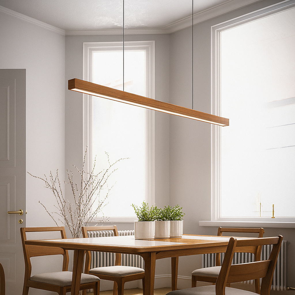 Modern Linear Pendant Light | Sleek Kitchen Pendant Lighting - photo 5