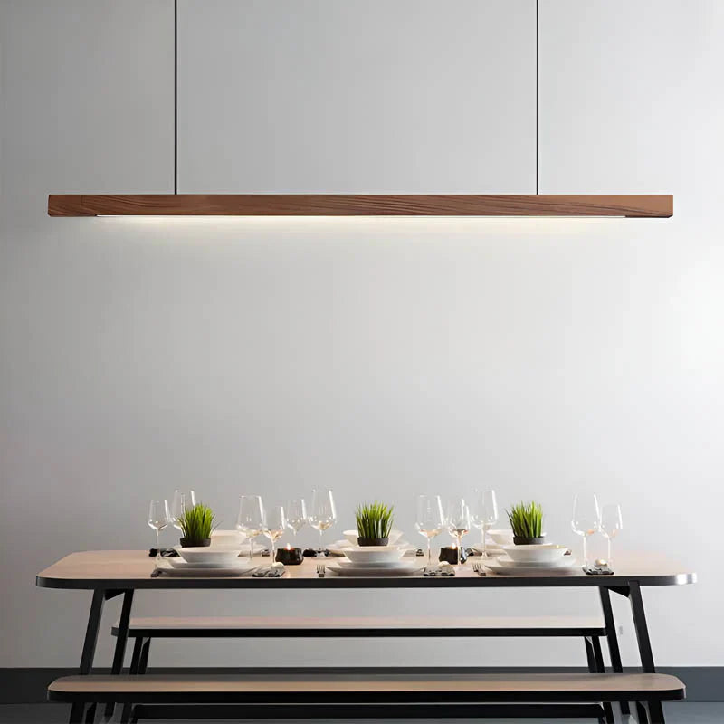 Modern Linear Pendant Light | Sleek Kitchen Pendant Lighting - photo 6