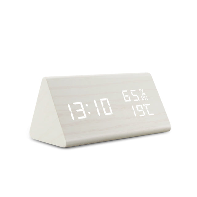 Modern Nordic | Digital Alarm Clock with Temperature Display | Compact Design for Everyday Use