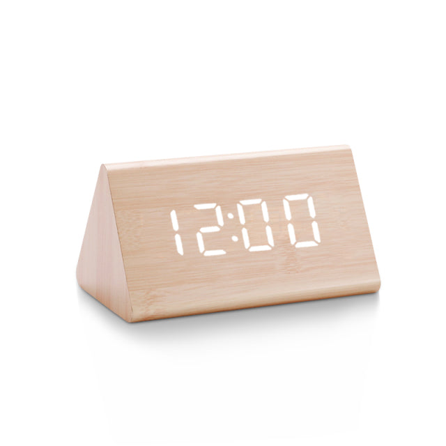 Modern Nordic | Digital Alarm Clock with Temperature Display | Compact Design for Everyday Use
