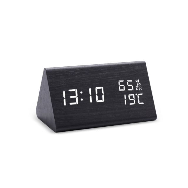 Modern Nordic | Digital Alarm Clock with Temperature Display | Compact Design for Everyday Use