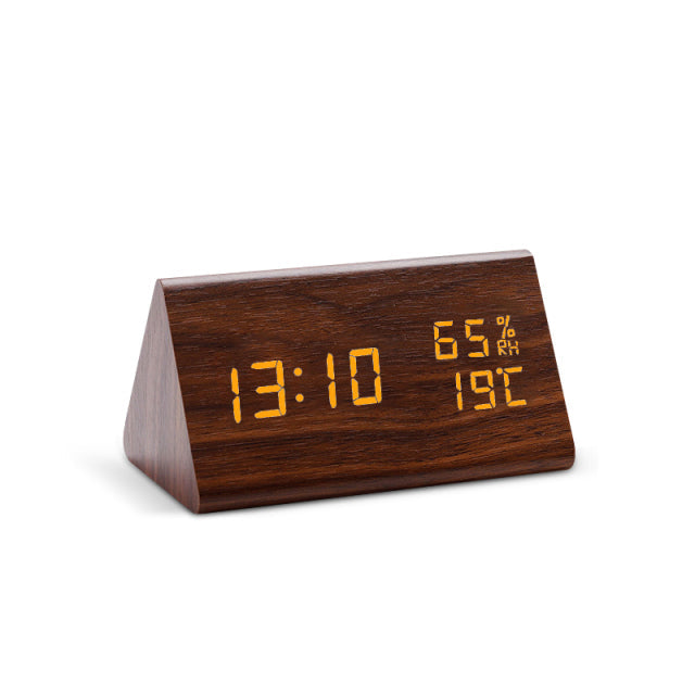 Modern Nordic | Digital Alarm Clock with Temperature Display | Compact Design for Everyday Use