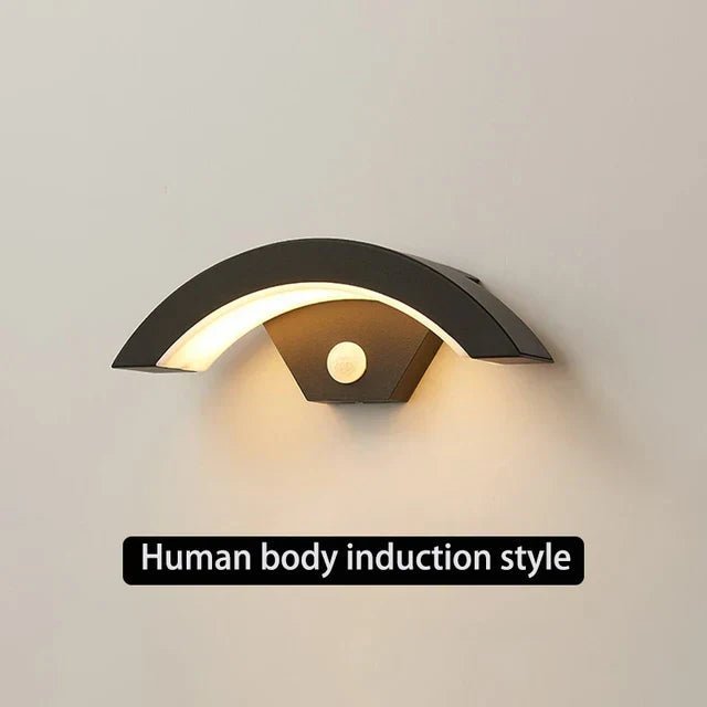 Modern Outdoor Wall Light | Motion Sensor LED Lantern with Sleek Design | Energy-Efficient for Enhanced Security