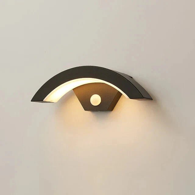 Modern Outdoor Wall Light | Motion Sensor LED Lantern with Sleek Design | Energy-Efficient for Enhanced Security